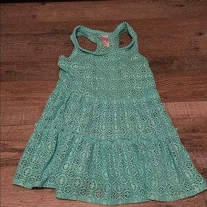Cat & Jack Aqua Lace Kids Dress